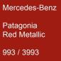 Preview: Mercedes-Benz, Patagonia Red Metallic, 993 / 3993.